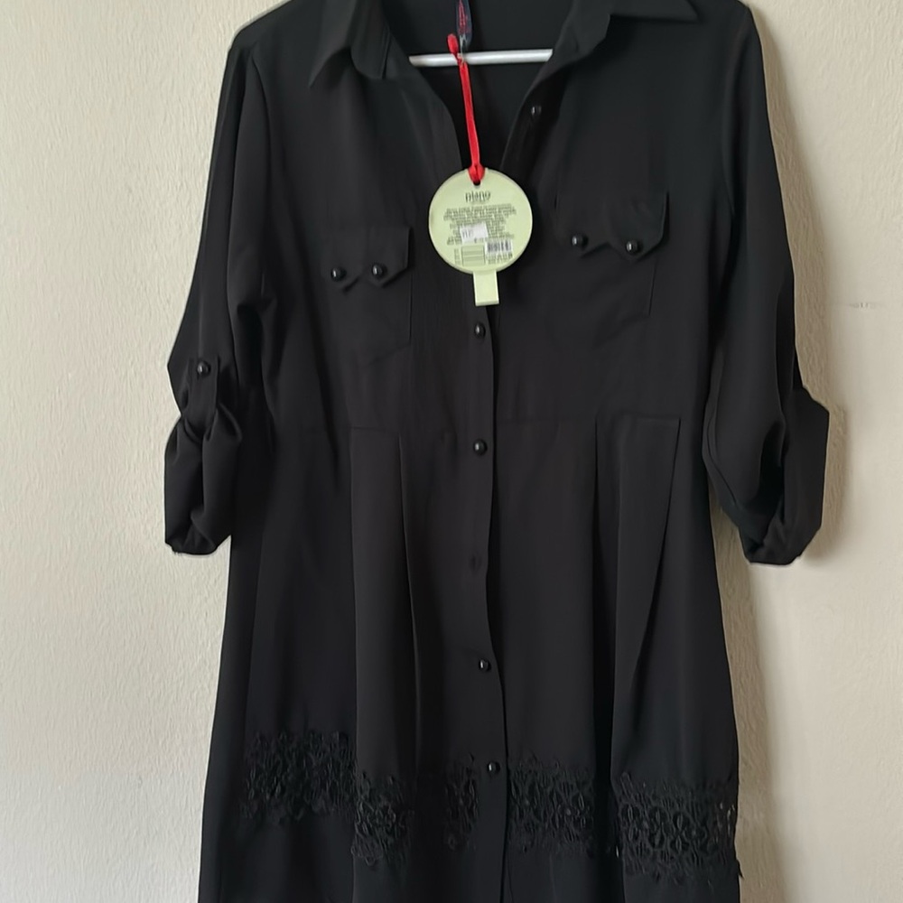 NWT dress piano lace black dress - Picture 1 of 6